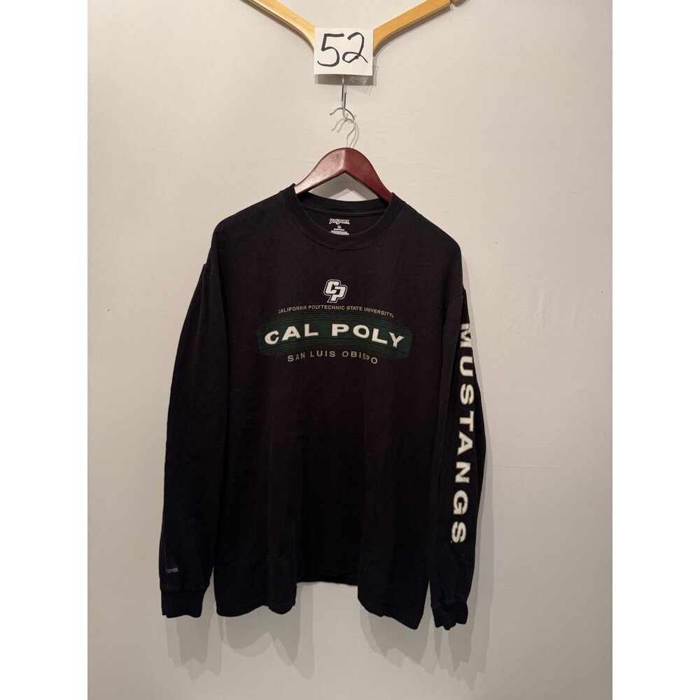 JanSport Cal Poly Mustangs Graphic Logo Long Sleeve T-Shirt Men’s XL Black